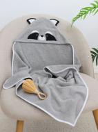 Полотенце махровое InGreen Енот 80х80 см серый 130/50