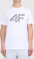 Футболка 4F 4FWMM00TTSHM3342-10S р.р.L білий