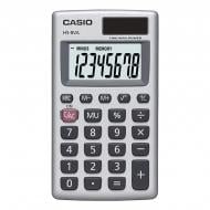 Калькулятор кишеньковий 8 розрядів сріблястий (HS-8VA-W-EP) Casio