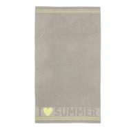 Полотенце пляжное I Love Summer 90x160 см бежевый