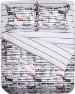 Комплект постельного белья Library 1,5 белый с разноцветным La Nuit