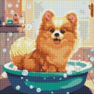 Алмазная мозаика Маленький пушистик с голограммными стразами (AB) ©art_selena_ua Ideyka