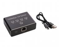 Коммутатор Cablexpert NSP-4P-EU, сетевой 4 порта, 100/1000 Мбит/с