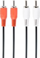 Кабель Cablexpert 10 м чорний (CCA-2R2R-10M) 2 RCA-2RCA