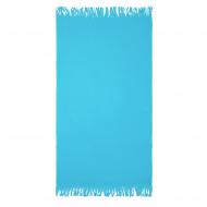 Полотенце пляжное Plain с бахромой 90x160 см голубой Полотенце пляжное Plain с бахромой 90x160 см голубой