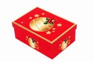 Коробка подарочная красная "Рождественские символы" 21х15х8.5см 1110043322