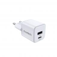Зарядний пристрій Choetech PD5012-EU-WH, USB-A/USB-C, 30Вт, QC3.0/PD/PPS