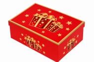 Коробка подарункова червона "Різдвяні символи" 29х22х12.5см 1110043326 Коробка подарункова червона "Різдвяні символи" 29х22х12.5см 1110043326
