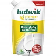 Средство для ручного мытья посуды Ludwik Лимон дой-пак 0,45 л Средство для ручного мытья посуды Ludwik Лимон дой-пак 0,45 л