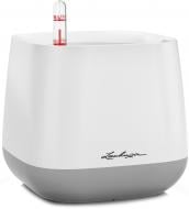 Кашпо Lechuza Yula квадратный 0,5 л бело-серый (13862)