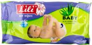 Дитячі вологі серветки Lili Baby з екстрактом Алое вера 60 шт.