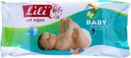 Дитячі вологі серветки Lili Baby з екстрактом календули і вітаміном Е 60 шт.