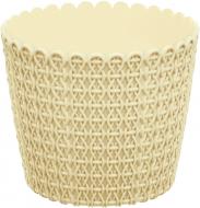 Горщик пластиковий Prosperplast Nitly круглий 0,9 л кремовий (21100-728)