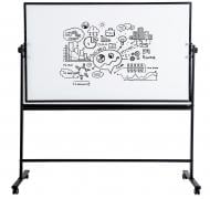 Доска магнитно-маркерная Deli мобильная двохсторонняя 900х1500 мм (7883)