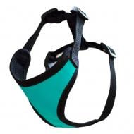 Шлея Lucky Pet №1 кожа+сетка 25-29 см/27-42 см голубой