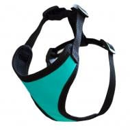 Шлея Lucky Pet №2 кожа+сетка 29-35 см/33-50 см голубой