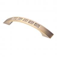 Мебельная ручка скоба Kerron 96 мм CRL04-96 BA античная бронза