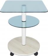 Стіл журнальний Bravo Light 400 KV6 лазурний/білий 450x450x580 мм Commus