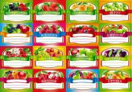 Набор наклеек Світ поздоровлень на консервацию 64 шт.