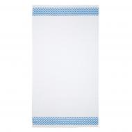Полотенце пляжное Зигзаг 90x160 см белый/ синий