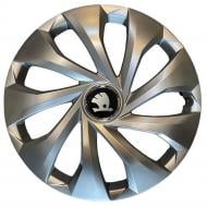 Колпак для колес SKS SJS Skoda 431 (logo gray) R16" 4 шт. серебряный