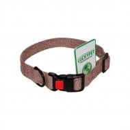 Ошейник Lucky Pet Milange одинарный с фастексом 20 мм (25-33) коричневый