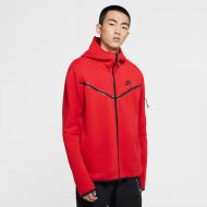 Джемпер Nike M NSW TCH FLC HOODIE FZ WR CU4489-657 р. 2XL красный