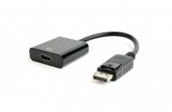 Адаптер Cablexpert 0,1 м черный (A-DPM-HDMIF-03) переходник DisplayPort на HDMI