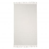 Полотенце пляжное Plain с бахромой 90x160 см белый