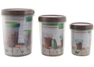 Набір контейнерів для харчових продуктів Stars Plast 3 шт. 94222