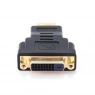 Адаптер Cablexpert черный (A-HDMI-DVI-3) HDMI-DVI, M/F, позолоченные контакты