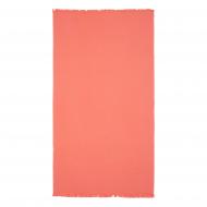 Полотенце пляжное Plain с бахромой 90x160 см коралловый