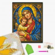 Алмазная мозаика Мадонна с Младенцем 40х50 см Brushme