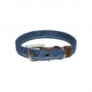 Ошейник Lucky Pet Milange двойной светоотражающий 25 мм (37-52) синий