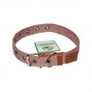 Ошейник Lucky Pet Milange одинарный 25 мм (37-52) коричневый