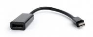 Кабель Cablexpert 0,1 м чорний (A-mDPM-DPF-001) Mini DisplayPort - DisplayPort