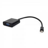 Адаптер Cablexpert чорний (AB-mDPM-VGAF-02) Mini DisplayPort в VGA