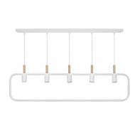 Подвес Светкомплект Loft RL 5x40 Вт E27 белый/дерево