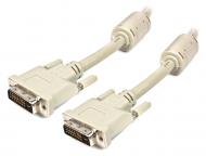 Кабель Cablexpert DVI – DVI 3 м бежевий (CC-DVI2-10) DVI відео 24/24 (dual link)