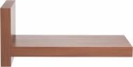 Полка для книг навесная 650x300 мм орех