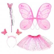 Костюм детский карнавальный Shantou юбка, крылья, обруч, волшебная палочка розовый E2509