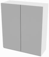 Шкаф Влада (В 80/80Ск (920)) серый бархат/белый Світ Меблів Шкаф Влада (В 80/80Ск (920)) серый бархат/белый Світ Меблів
