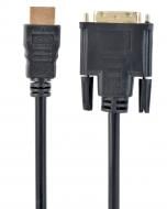 Кабель Cablexpert HDMI – DVI 0,5 м (CC-HDMI-DVI-0.5M) HDMI-DVI, V1.3/19-пин позолоченный коннекторы