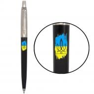 Ручка шариковая Parker Jotter Originals Ukraine Black Трезубец фигурный на фоне флага