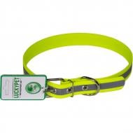Нашийник Lucky Pet з водонепроникної стрічки світловідбивний 2,5/48-58 лаймовий