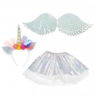 Костюм детский карнавальный Shantou (юбка, крылья, обруч) белый E2502