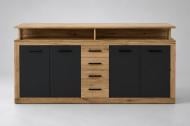 Комод Kartissa Luna XXL 1900x950x320 мм дуб эвок/антрацит Комод Kartissa Luna XXL 1900x950x320 мм дуб эвок/антрацит