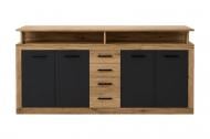 Комод Kartissa Luna XXL 1900x950x320 мм дуб эвок/антрацит
