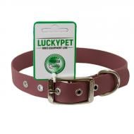 Ошейник Lucky Pet из водонепроницаемой ленты с металлической пряжкой 25/30-40 бордовый