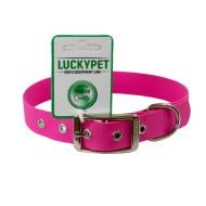 Ошейник Lucky Pet из водонепроницаемой ленты с металлической пряжкой 25/30-40 розовый